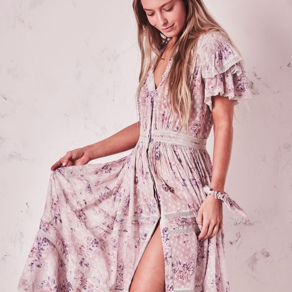 SOLD - Claribel Dress in Powder - Picture 4 of 6